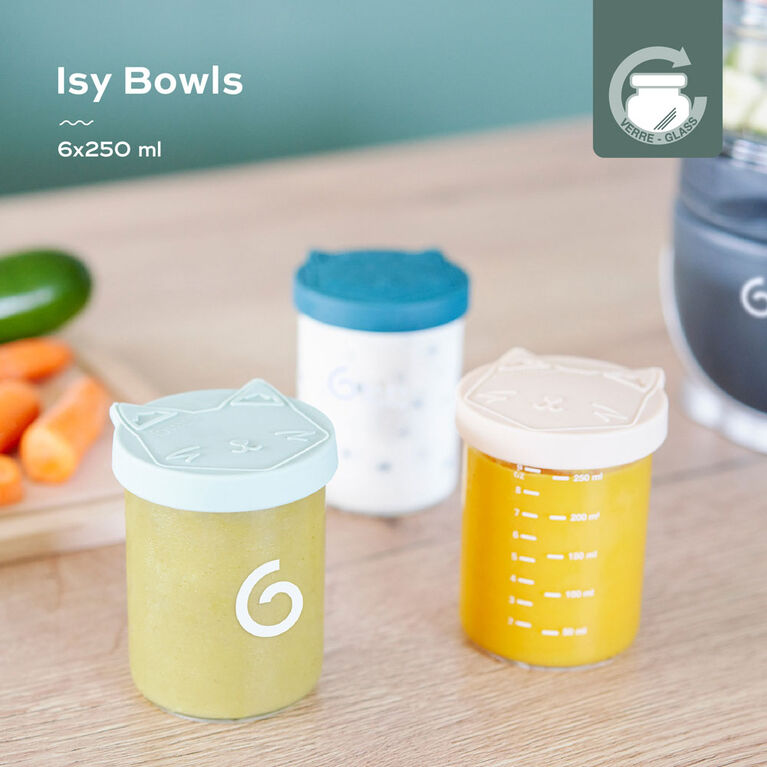 Babymoov - Isy Bowls Glass 8.5oz (x6)