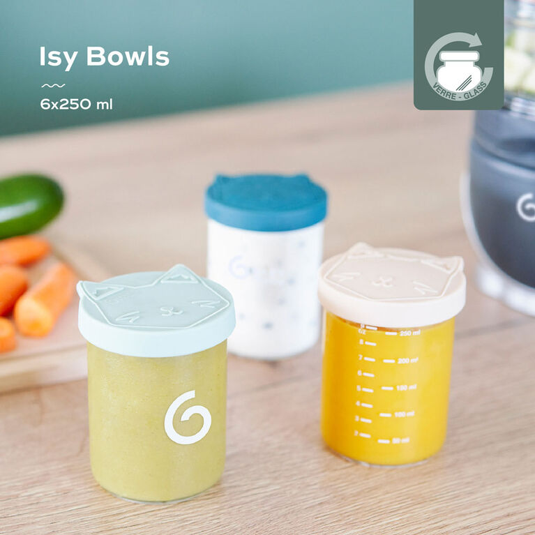 Babymoov - Isy Bowls Glass 8.5oz (x6)