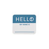 Lulujo Baby Hello World Newborn Bamboo Hat and Swaddle Blanket Set Navy Triangle