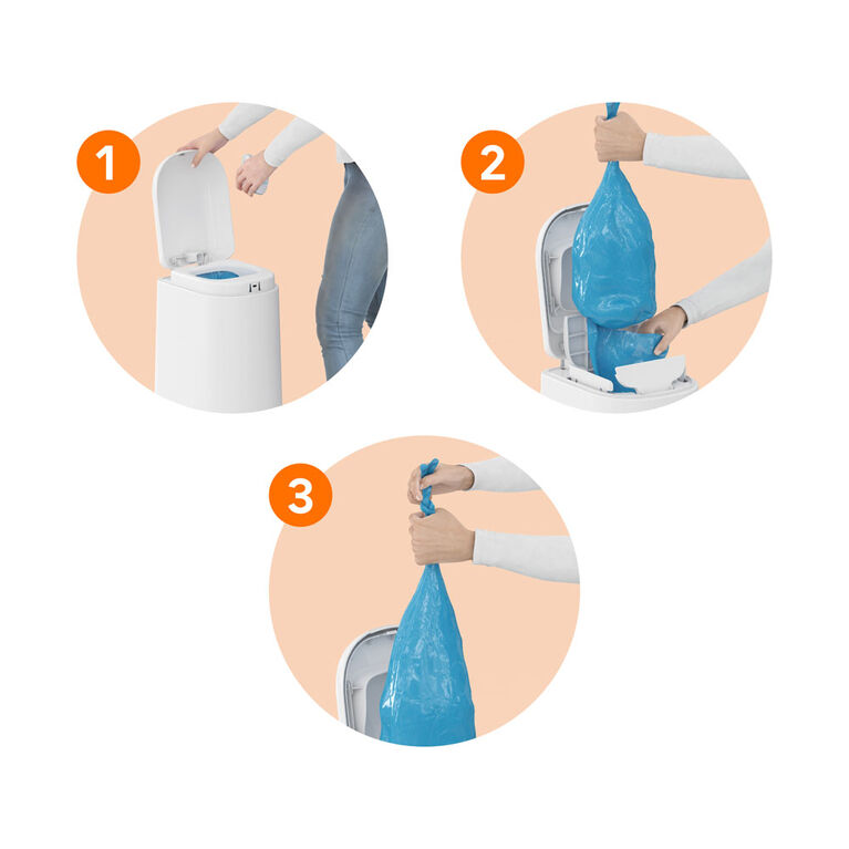 Diaper Genie Essence Pail - 9 bags starter refill