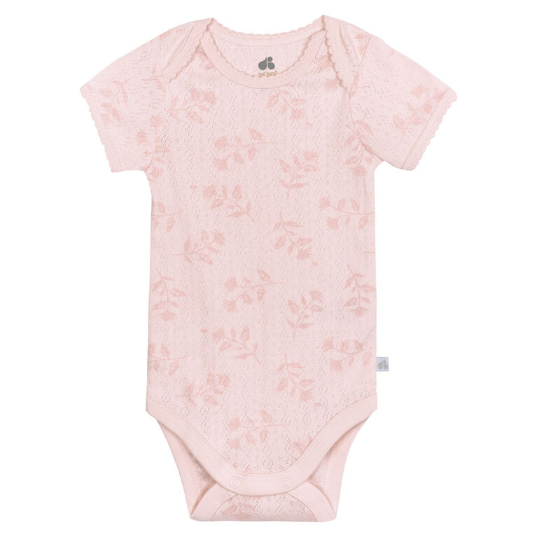 Just Born 3-Pack Baby Vintage Floral Short Sleeve Bodysuits