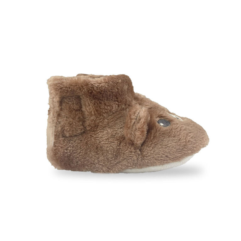 My Baby Boutique - Baby Booties, Cocoa Bear, 0-6M