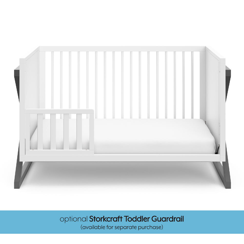 storkcraft grey crib