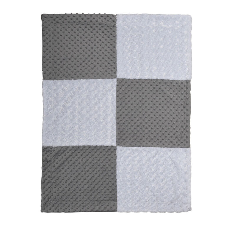 Couverture Pour Bebe En Patchwork Koala Baby - Grise Et Blanche