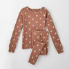 pyjama deux pièces en coton biologique monstre/brownie RISE Little Earthling