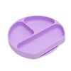 Plat à poignée en silicone Bumkins, sans BPA - lavande
