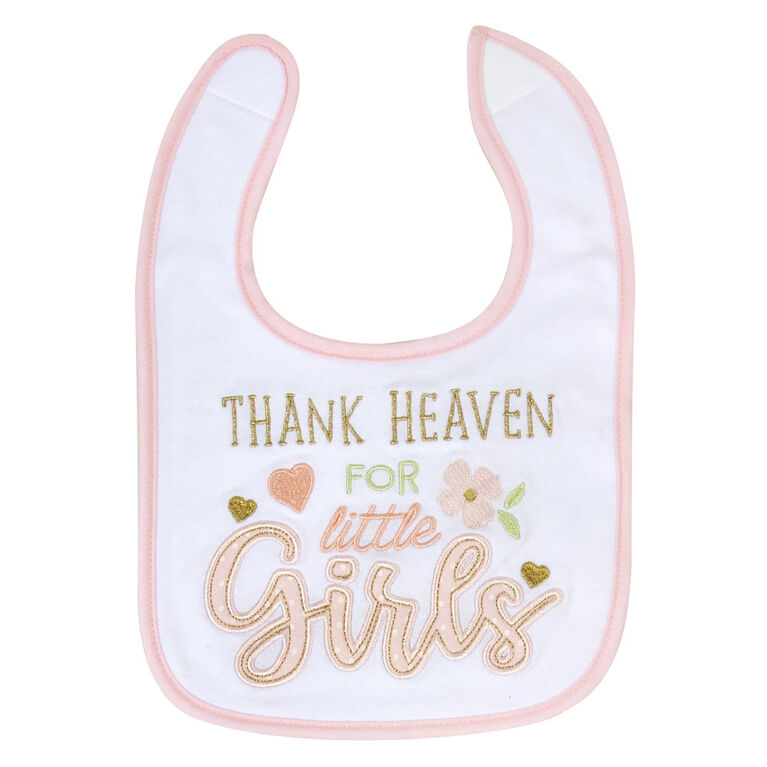 Baby Essentials - Thank Heaven - Girls Bib 3Pk