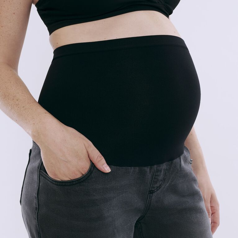 Motherhood Jean Secret Fit À Coupe Droite Et Ajustée Sur Le Ventre-Noir