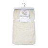Amor Bebe Faux Fur Plush Blanket: Ivory