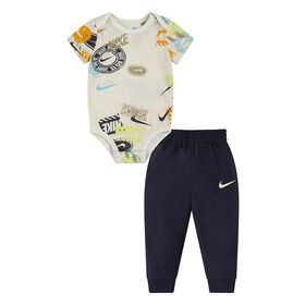 Nike  Pants Set - Gridiron Grey - Size 12 Months