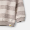 Hoody Mid Grey Mix Stripe 12-18M