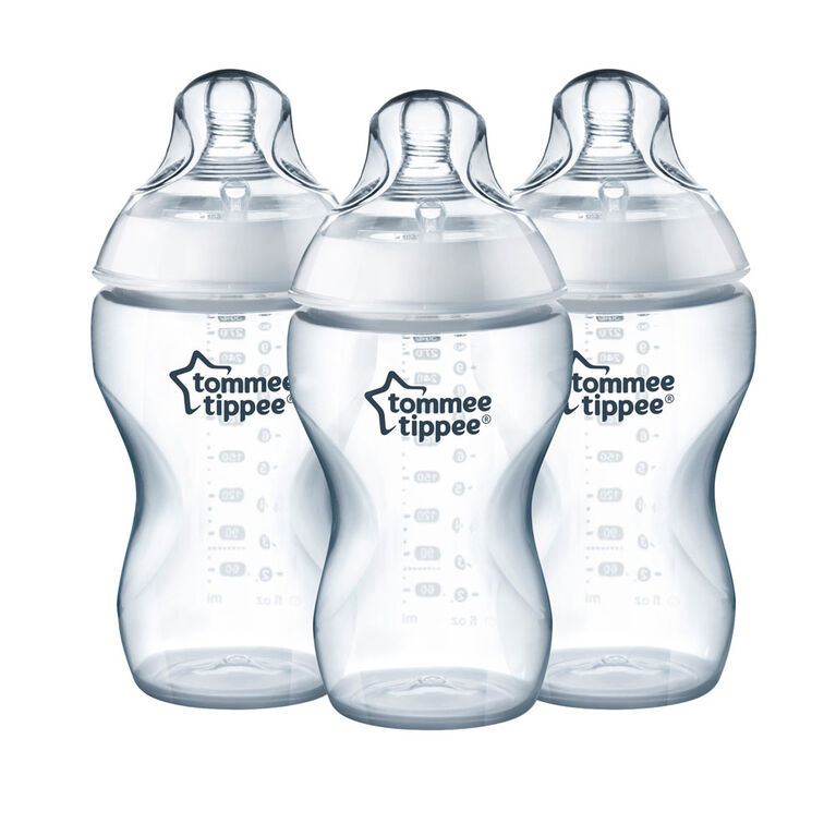 Biberon pour céréales 11oz Tommee Tippee Closer to Nature - paquet de 3.