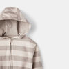 Hoody Mid Grey Mix Stripe 12-18M