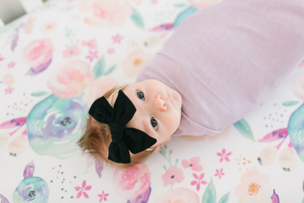 Copper pearl store bloom crib sheet