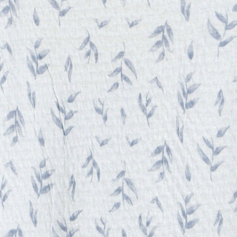 Just Born - 1 Piece Side-Tie Coverall - Blue 3-6M