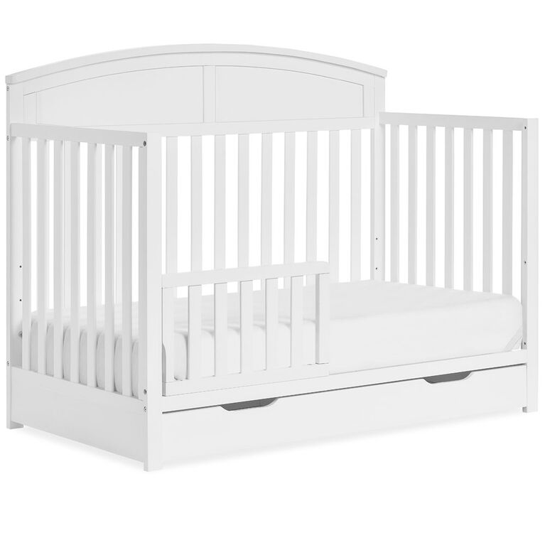 Lit bébé convertible 5 en 1 Storybrooke avec tiroir sous le lit