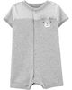 Carter's Bear Snap-Up Romper - Grey, 18 Months