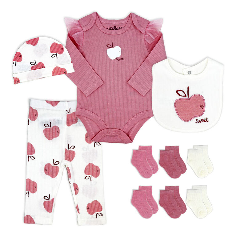 Lily & Jack Ensembles 10 pi&egrave;ces : pomme douce 3-6M