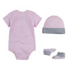 Jordan Jumpman Bodysuit, Booties, and Hat Set - Pink -  0/6 Months