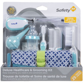 Trousse de Soin Bebe,11 Pièces Trousse de Soin Bebe Naissance avec Lime à  Ongles Brosse Peignes des Coupe-ongles Ciseaux Aspirateur nasal,Trousse de Toilette  Bébé pour les Voyages et la Maison : 