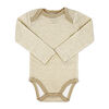 Naturelle 4 Pack Long Sleeve Bodysuit: Beige 3M