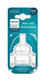 Philips Avent Anti-colic Baby Bottle Flow 1 Nipple, 2 pack, SCY761/02
