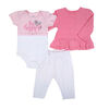 Rococo 3 Piece Cardigan Set - Pink, Newborn