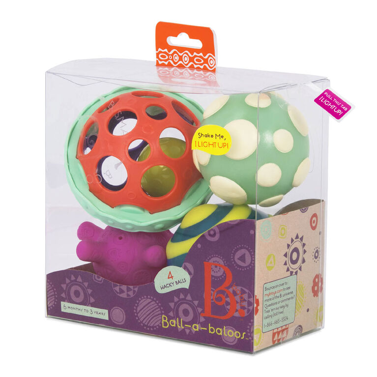 B. toys, Ball-A-Baloos, 4 Sensory Balls