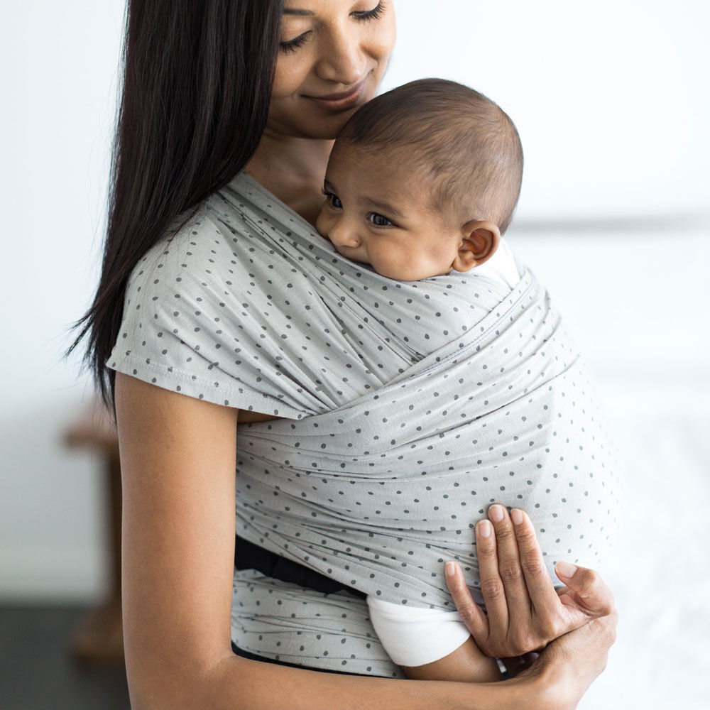 Ergobaby Aura Wrap - Pearl Grey Dots 