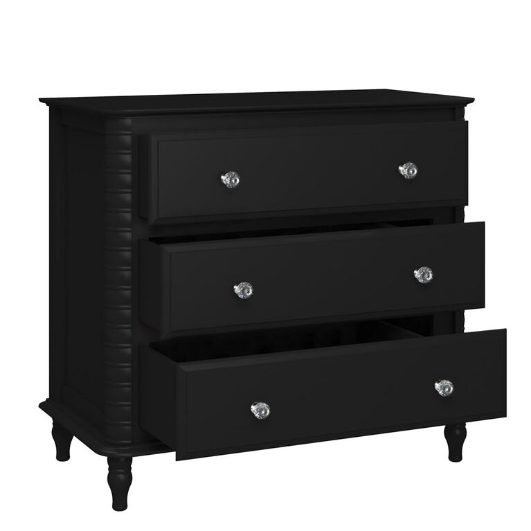 Rowan Valley Linden 3 Drawer Dresser, Black