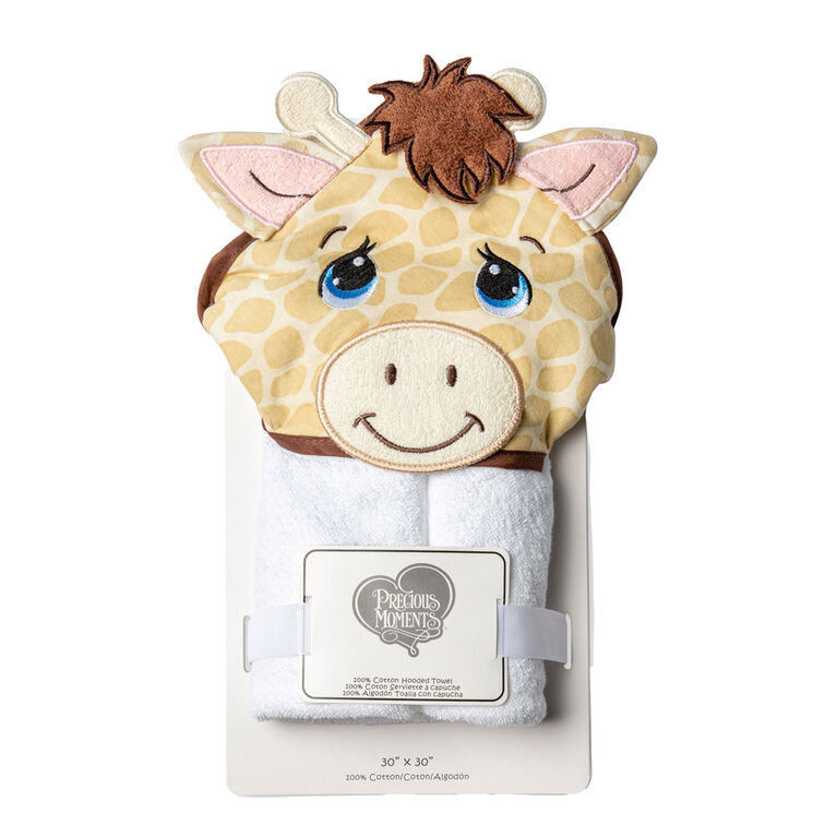 Precious Moments Brown Giraffe Hooded Towel