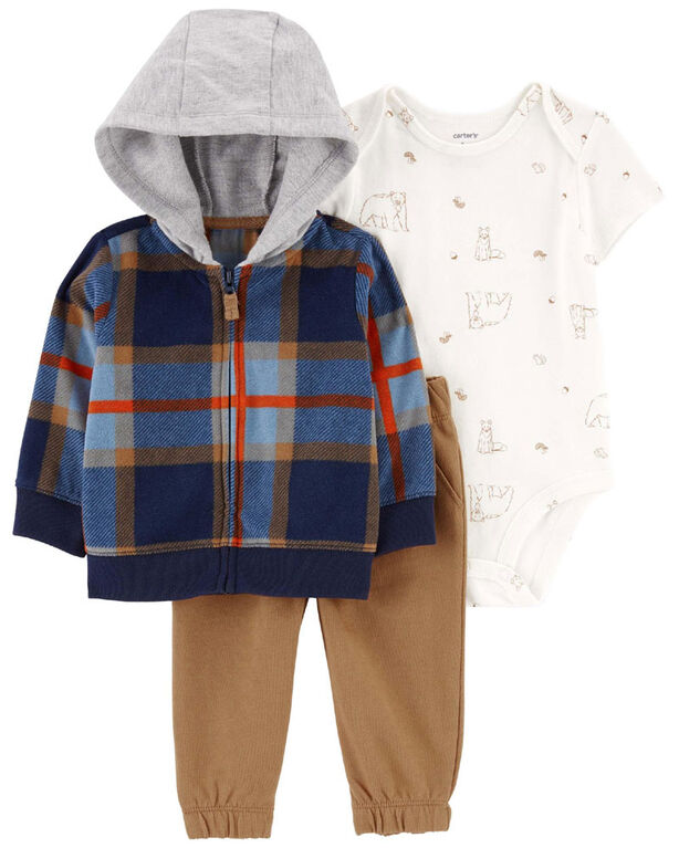 Ensemble 3 pièces Cardigan Little bleu marine Carter’s NN