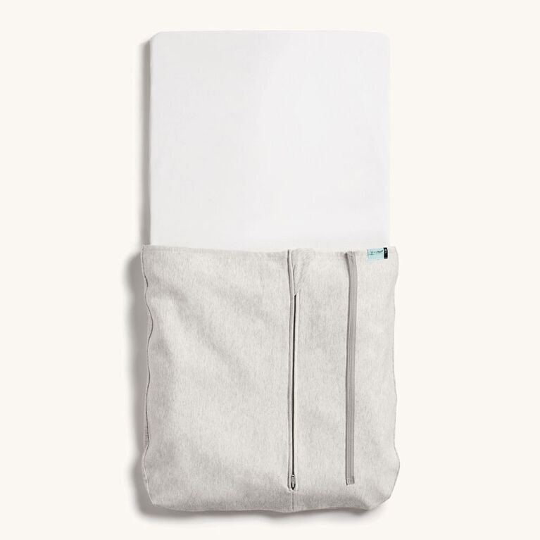 ergoPouch - Baby Tuck Sheet - Cot/Crib - Grey Marle