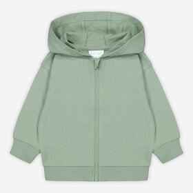 Rococo Kids Zip Hoody Olive