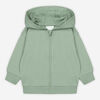 Rococo Kids Zip Hoody Olive