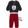 PL Baby - Ensemble sherpa unisexe 2 pièces Père Noël 6M
