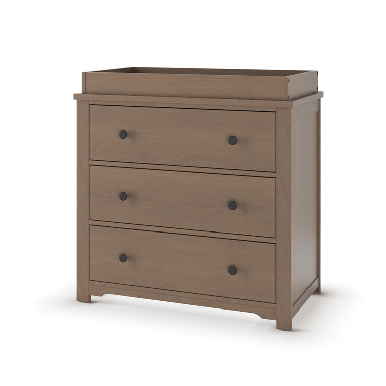 Forever Eclectic par Child Craft - Commode Harmony 3 tiroirs avec kit de dressing - Dusty Heather