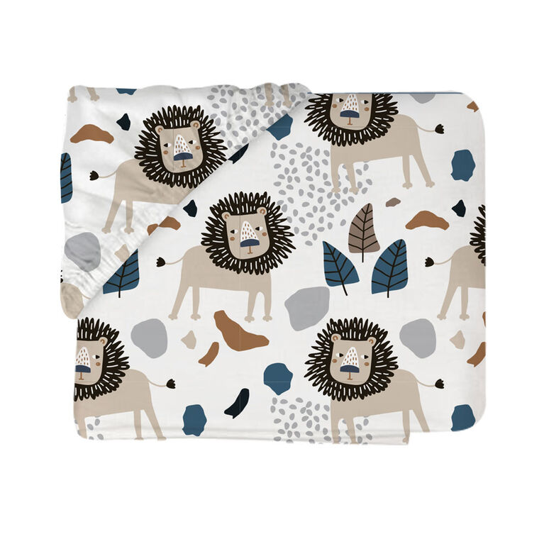 Koala Baby Piece Flannel Sheet Lion Safari