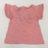 Coyote and Co. Salmon Pink Ruffle Sleeve Tee - size 0-3 months