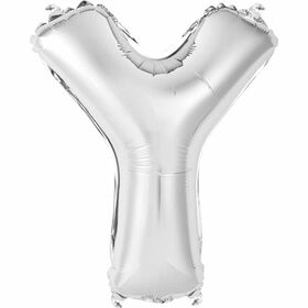 Ballons en forme de lettre en argent 14 " - Y