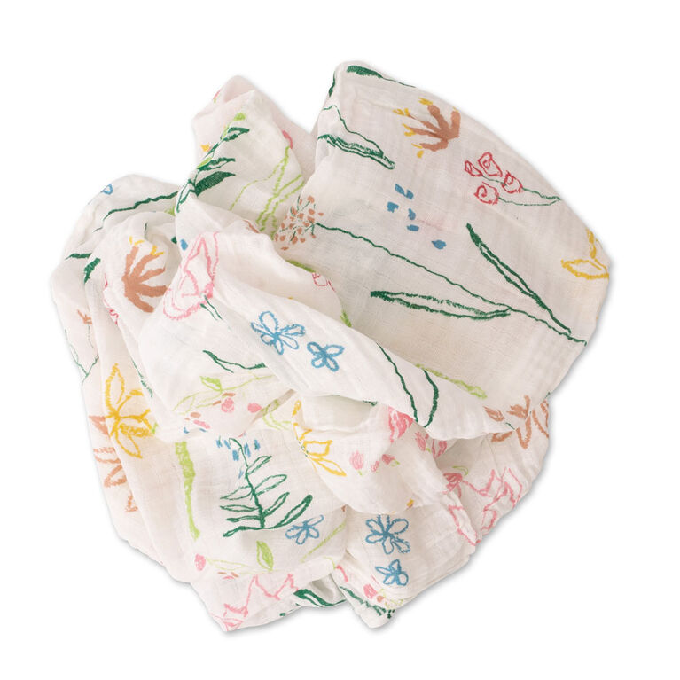 Swaddle Coton Mousseline Simple Red Rover - Pastel Petal - Notre exclusivité