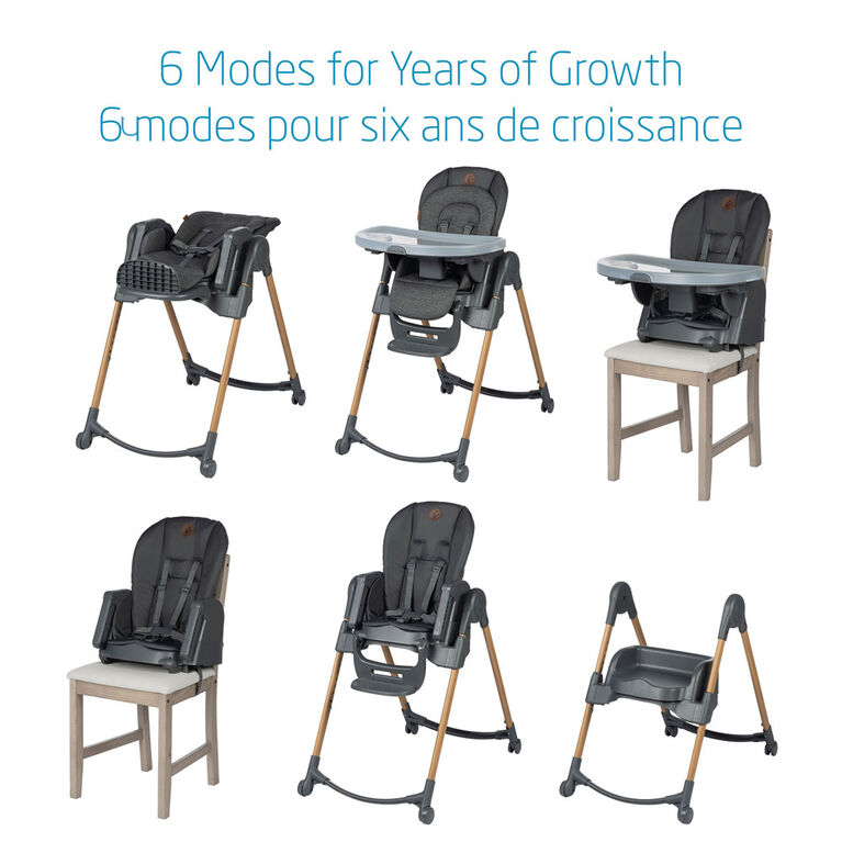 Maxi-Cosi Minla 6 in 1 High Chair - Classic Graphite