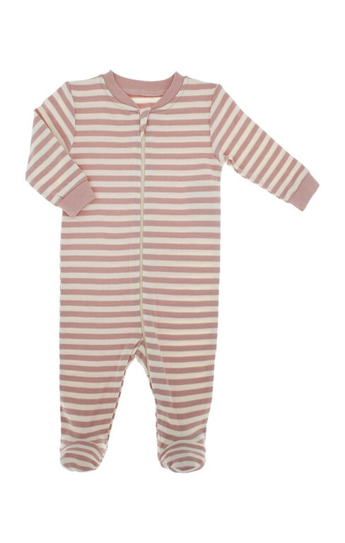 Organic Cotton Sleeper Misty Rose 3-6M