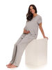 Chloe Rose 2 Piece Maternity & Nursing Pant Set Grey S