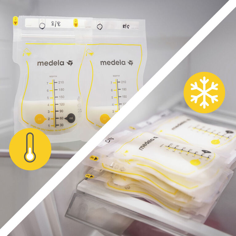 Medela Easy Pour Disposable Breast Milk Storage Bags, 210ml, 100ct