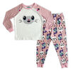 Ensemble de pyjama 2 pièces Gabby - Rose/Blanc 3T