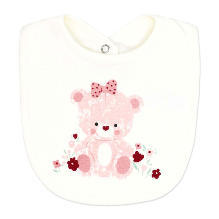 Rock a Bye Baby Ensemble 5 pièces en velours côtelé pour fille : Ours rose