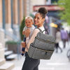SKIP HOP Flatiron Backpack- Black & White Stripe