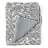 Grey Curly Plush Blanket