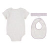 Ensemble Cadeaux Jordan Filles - Blanc Mélange - Taille 0-6 Mois